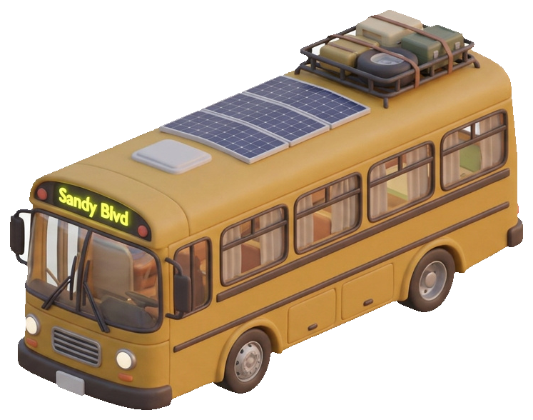 Request Stop — converted 2009 New Flyer, ex-Route 12 Sandy