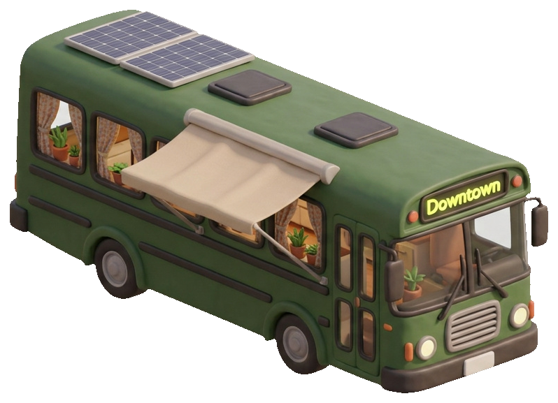 The Cascadia — converted 2006 Gillig Phantom, ex-Route 4 Fessenden