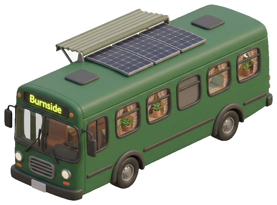 The Fareless — converted 2004 Gillig Phantom, ex-Route 20 Burnside
