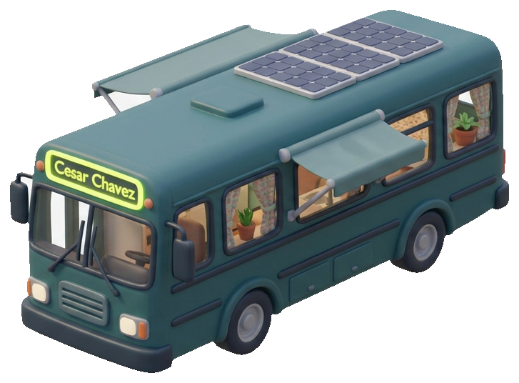 The Last Run — converted 2005 Gillig Phantom, ex-Route 75 César Chávez