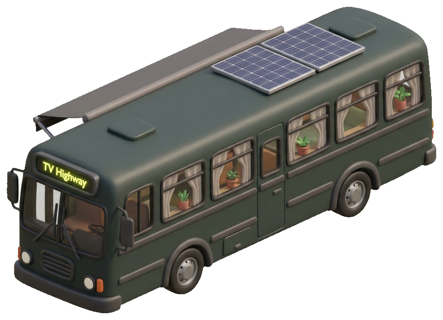 The Night Owl — converted 2003 Gillig Phantom, ex-Route 57 TV Highway