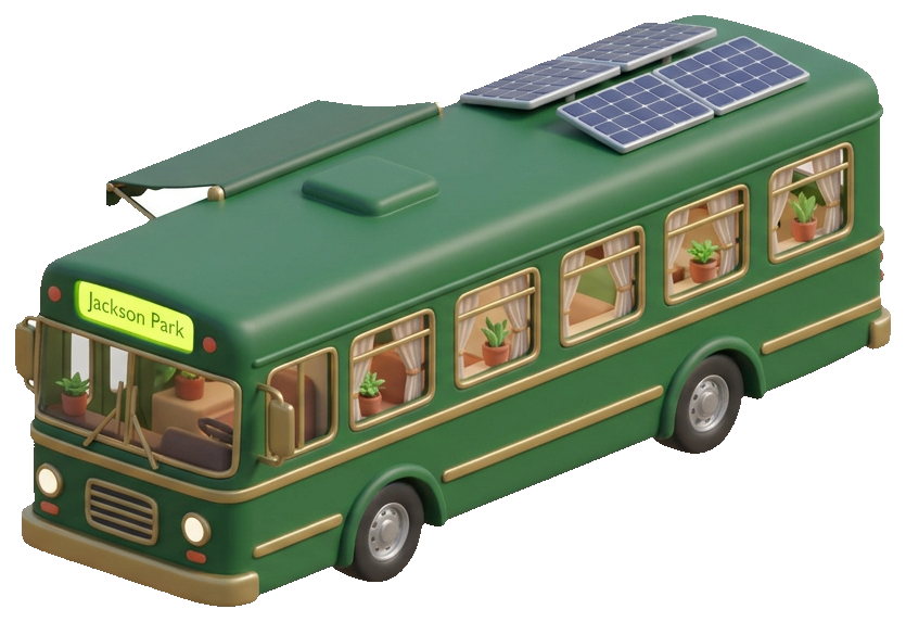 The Terminus — converted 2002 Gillig Phantom, ex-Route 8 Jackson Park